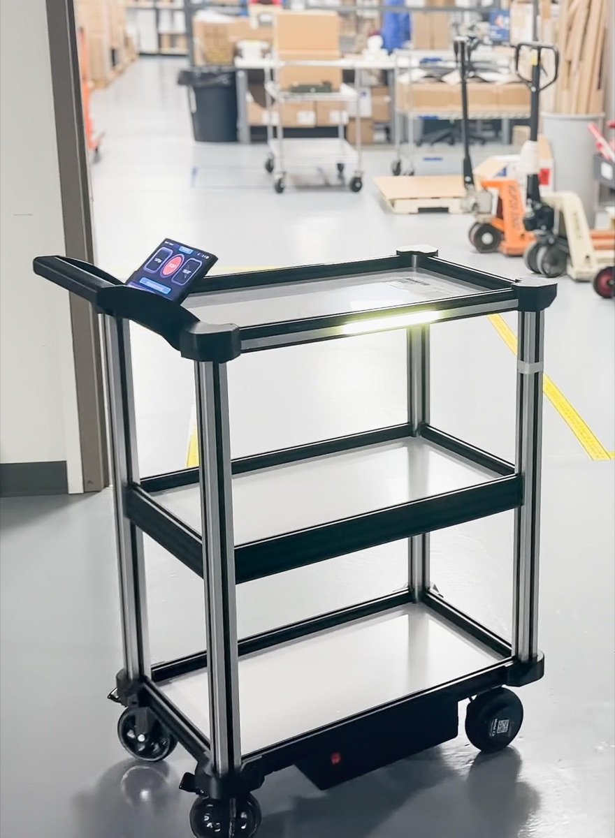 Model C2 ready for deliveries in an electronics facility