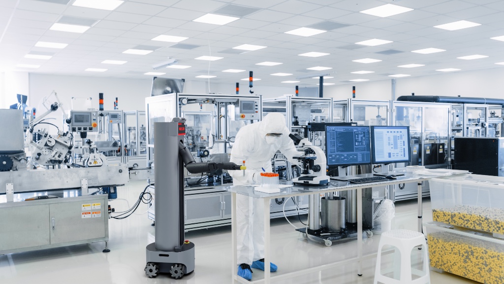 Model R2 Robot in Life Science Laboratory