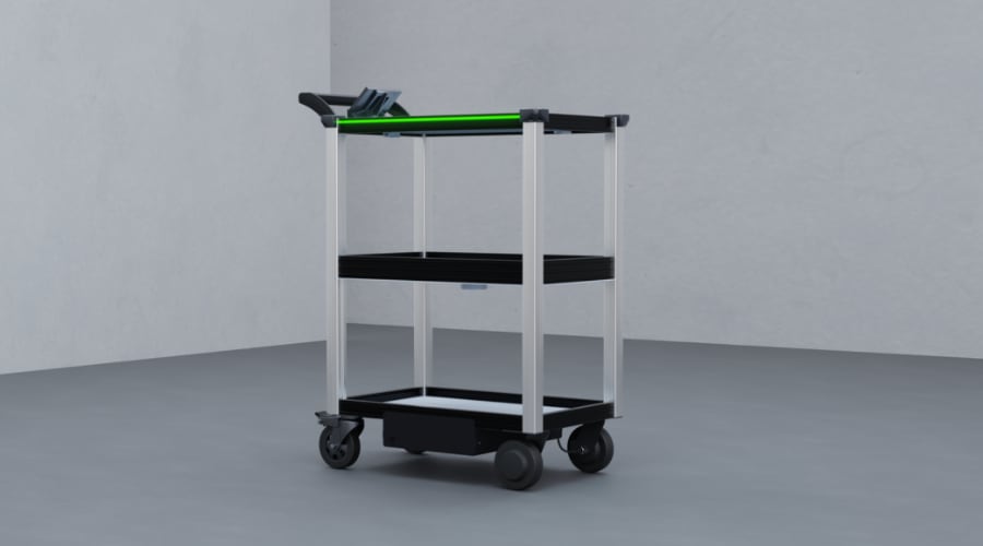 C2 Cart Sensors C2 Model in semi-white, front-side view