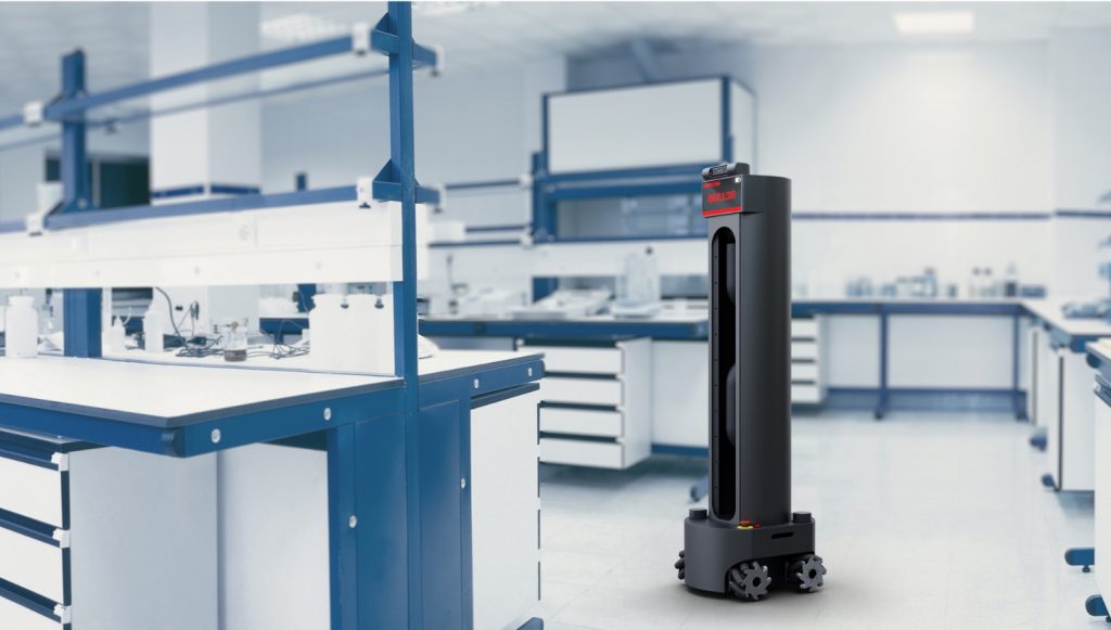 Mode; R2 AMR Robot automating laboratory processes with dextrous manipulation capabilities