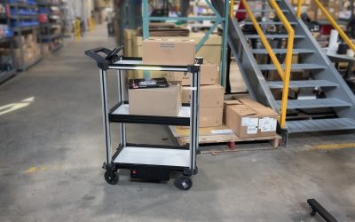 Model C2 AMR deployment in a manufacturing warehousing facility